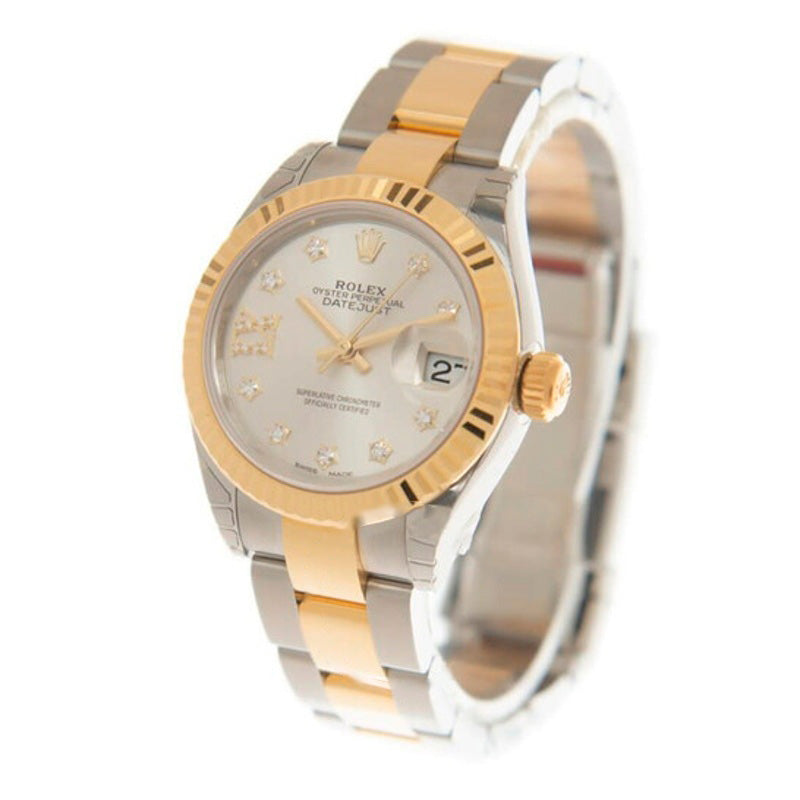 Relógio Lady Datejust Cronômetro Automático Mostrador Prateado com Diamantes 28 mm - Mercado de Luxo - O Maior E-Commerce de Bens, Produtos e Serviços de Luxo do Brasil.