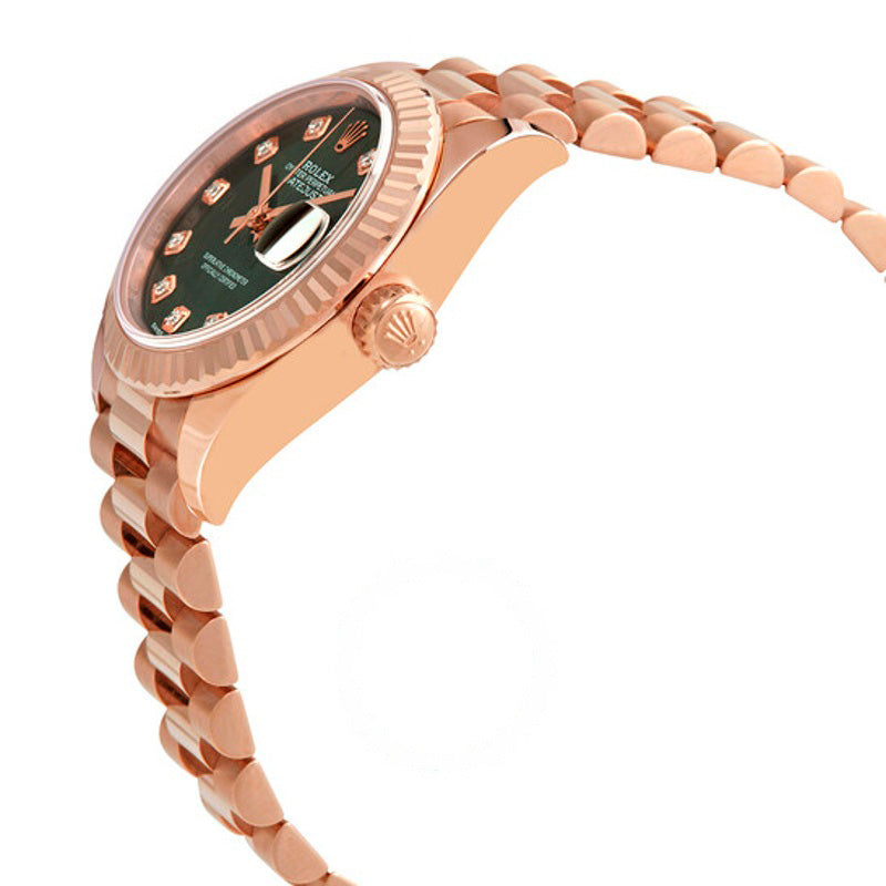 Relógio Lady-Datejust Automático Diamante Mostrador Verde 28 mm - Mercado de Luxo - O Maior E-Commerce de Bens, Produtos e Serviços de Luxo do Brasil.