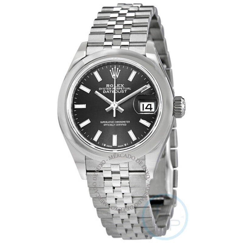 Relógio Lady Datejust Automático Mostrador Cinza Jubilee 28 mm - Mercado de Luxo - O Maior E-Commerce de Bens, Produtos e Serviços de Luxo do Brasil.