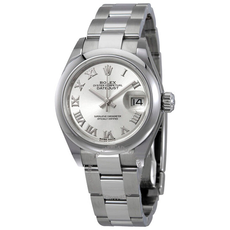 Relógio Oyster Lady Datejust Automático com Mostrador Prateado 28 mm - Mercado de Luxo - O Maior E-Commerce de Bens, Produtos e Serviços de Luxo do Brasil.