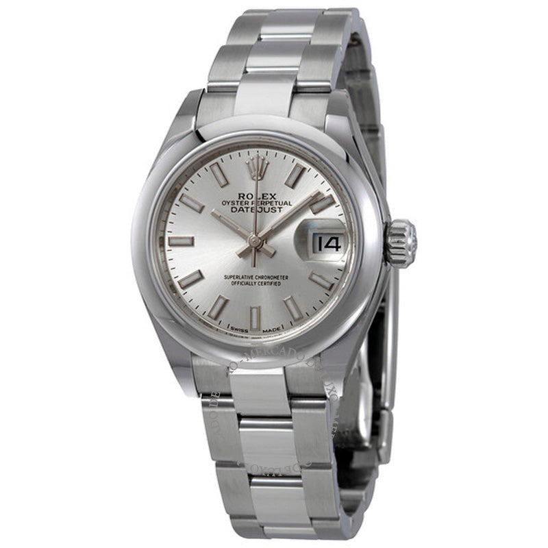 Relógio Oyster Lady Datejust Automático com Mostrador Prateado 28 mm - Mercado de Luxo - O Maior E-Commerce de Bens, Produtos e Serviços de Luxo do Brasil.