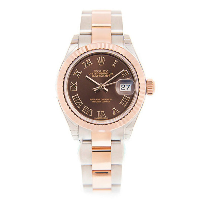 Relógio Lady Datejust 28 Automático Mostrador Marrom 27917 28 mm - Mercado de Luxo - O Maior E-Commerce de Bens, Produtos e Serviços de Luxo do Brasil.