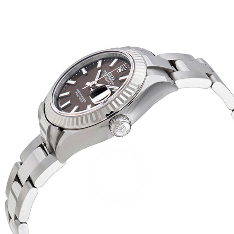 Relógio Oyster Automático Lady Datejust com Mostrador Cinza Escuro 28 mm - Mercado de Luxo - O Maior E-Commerce de Bens, Produtos e Serviços de Luxo do Brasil.