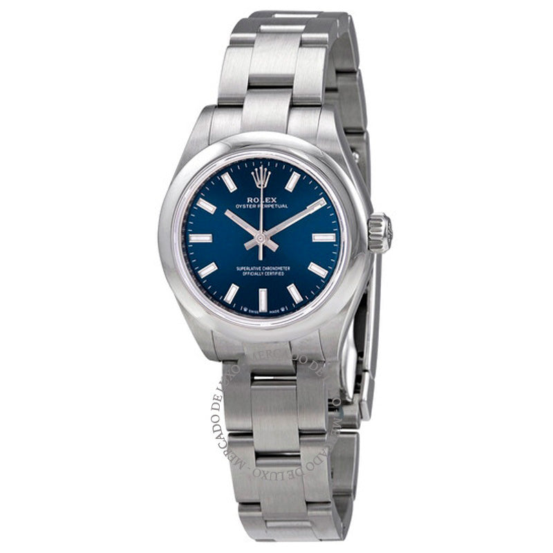Relógio Oyster Perpetual 28 Cronômetro Automático Mostrador Azul 28 mm - Mercado de Luxo - O Maior E-Commerce de Bens, Produtos e Serviços de Luxo do Brasil.