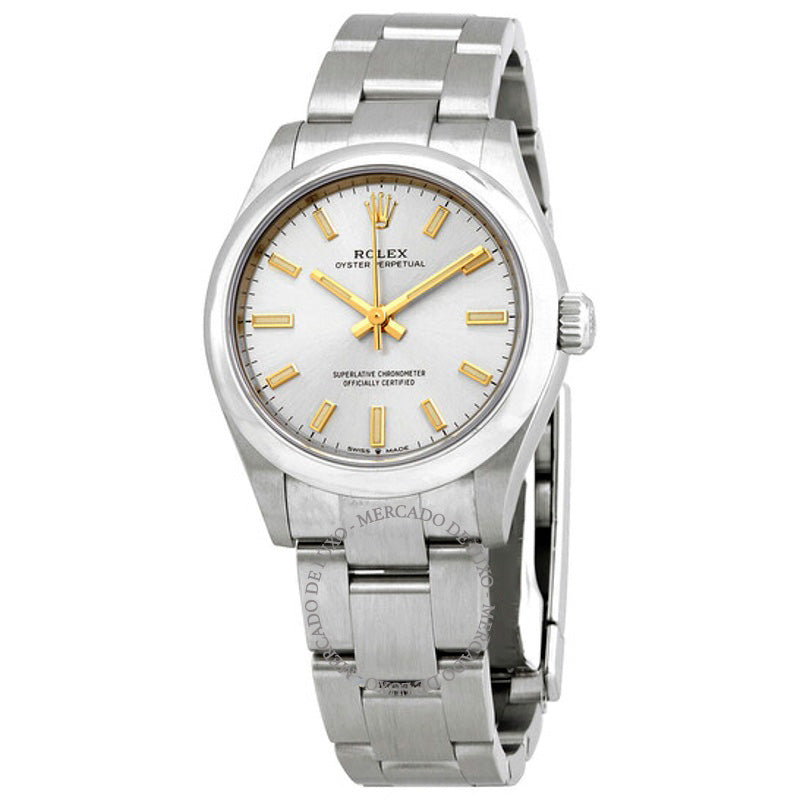 Relógio Oyster Perpetual 31 Cronômetro Automático Mostrador Prateado 31 mm - Mercado de Luxo - O Maior E-Commerce de Bens, Produtos e Serviços de Luxo do Brasil.