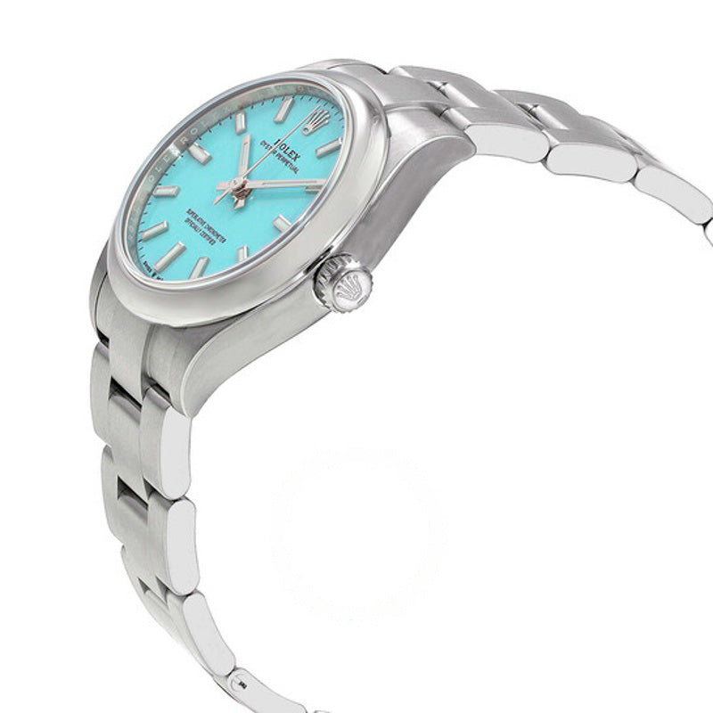 Relógio Oyster Perpetual 31 Cronômetro Automático Mostrador Azul Turquesa 31 mm - Mercado de Luxo - O Maior E-Commerce de Bens, Produtos e Serviços de Luxo do Brasil.