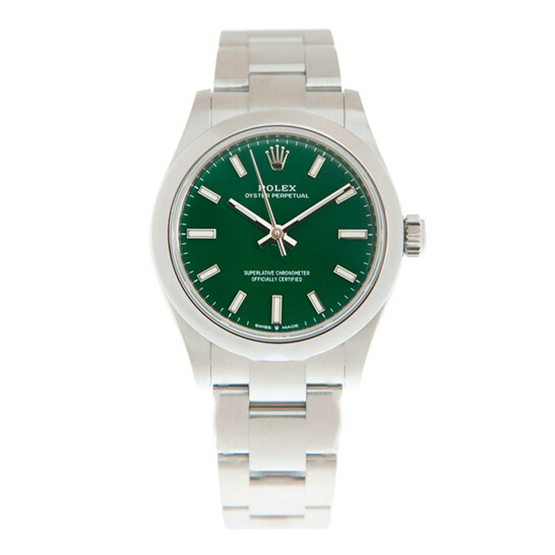 Relógio Oyster Perpetual 31 Automático Mostrador Verde 31 mm - Mercado de Luxo - O Maior E-Commerce de Bens, Produtos e Serviços de Luxo do Brasil.