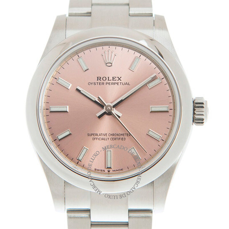 Relógio Oyster Perpetual 31 Automático Mostrador Rosa 31 mm - Mercado de Luxo - O Maior E-Commerce de Bens, Produtos e Serviços de Luxo do Brasil.