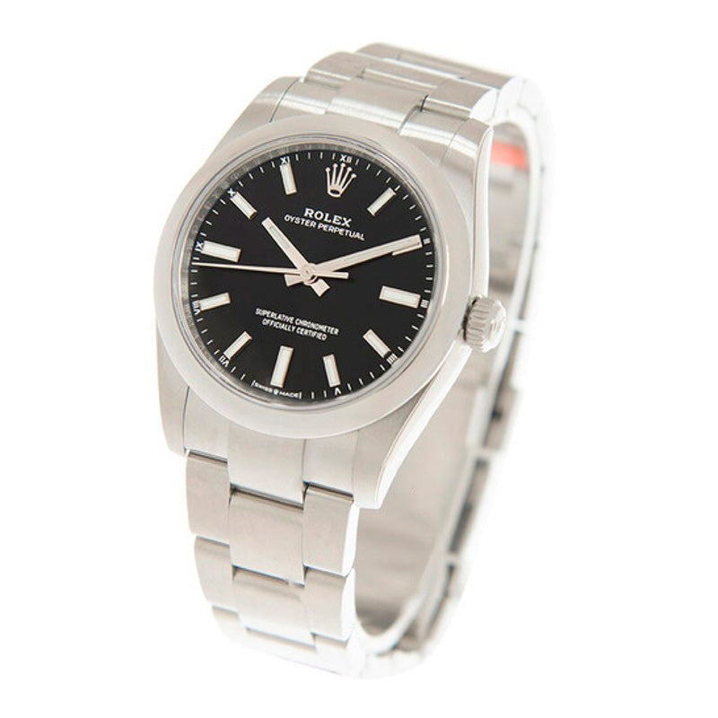 Relógio Oyster Perpetual 34 Cronômetro Automático Mostrador Preto 34 mm - Mercado de Luxo - O Maior E-Commerce de Bens, Produtos e Serviços de Luxo do Brasil.