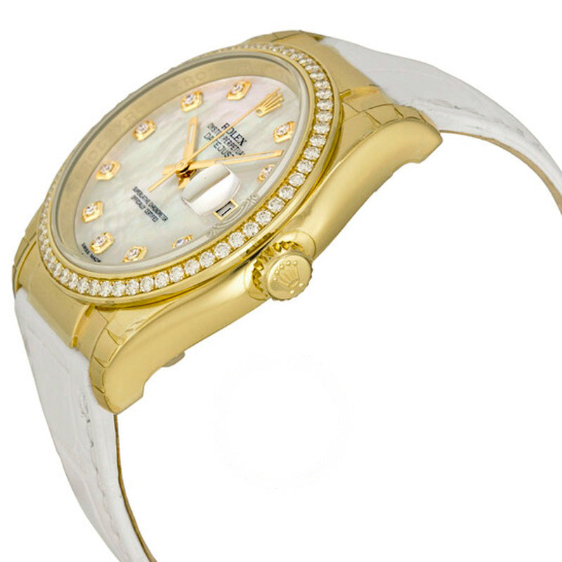 Relógio Datejust Mostrador Madrepérola Ouro Amarelo 18kt 1 36 mm - Mercado de Luxo - O Maior E-Commerce de Bens, Produtos e Serviços de Luxo do Brasil.