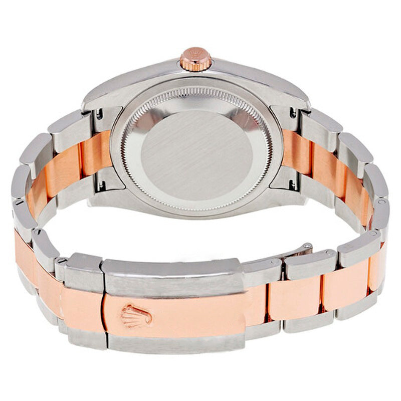 Relógio Oyster Perpetual Datejust com mostrador de ródio automático em aço inoxidável e ouro Everose 18 quilates 36 mm - Mercado de Luxo - O Maior E-Commerce de Bens, Produtos e Serviços de Luxo do Brasil.