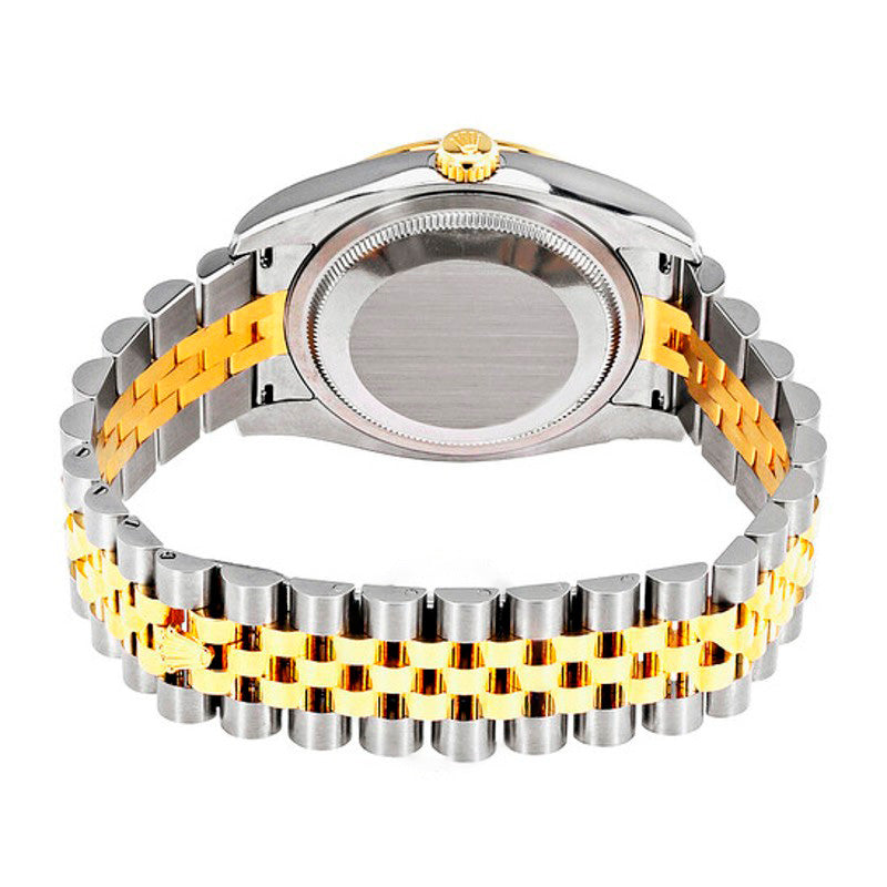 Relógio Oyster Perpetual Datejust 36 Mostrador Preto Aço Inoxidável e Ouro Amarelo 18K Pulseira Jubilee Automático 36 mm - Mercado de Luxo - O Maior E-Commerce de Bens, Produtos e Serviços de Luxo do Brasil.