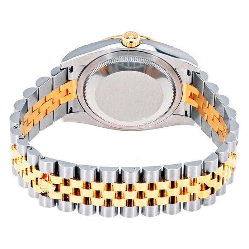 Relógio Datejust Mostrador Preto Madrepérola Automático Ouro Amarelo 18 Quilates e Aço Inoxidável 36 mm - Mercado de Luxo - O Maior E-Commerce de Bens, Produtos e Serviços de Luxo do Brasil.