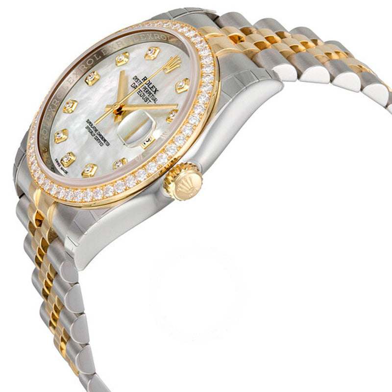 Relógio Datejust 36 Mostrador Madrepérola Aço Inoxidável e Ouro Amarelo 18K Pulseira Jubilee Automático 36 mm - Mercado de Luxo - O Maior E-Commerce de Bens, Produtos e Serviços de Luxo do Brasil.