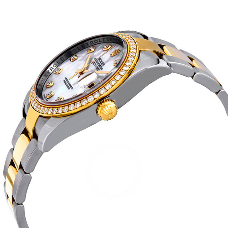 Relógio Oyster Perpetual Datejust 36 Mostrador em Madrepérola Aço Inoxidável e Pulseira em Ouro Amarelo 18K Automático 36 mm - Mercado de Luxo - O Maior E-Commerce de Bens, Produtos e Serviços de Luxo do Brasil.