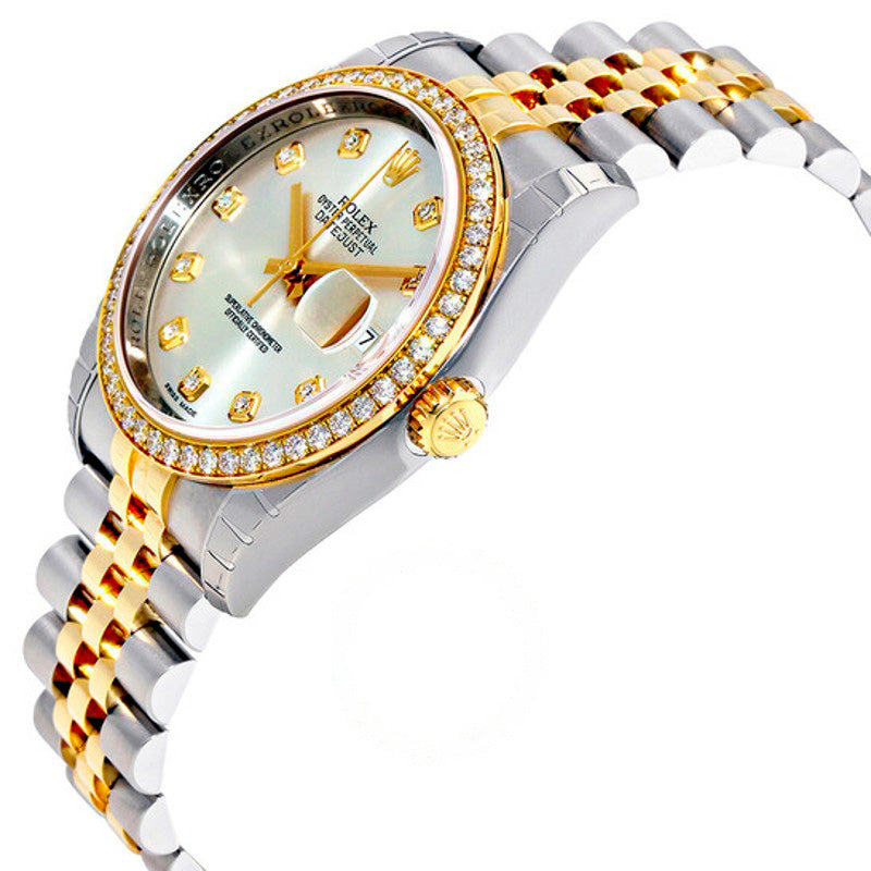 Relógio Oyster Perpetual Datejust 36 Mostrador prateado Aço inoxidável e ouro amarelo 18K Pulseira Jubilee Automático 36 mm - Mercado de Luxo - O Maior E-Commerce de Bens, Produtos e Serviços de Luxo do Brasil.