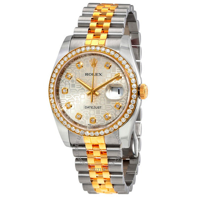 Relógio Datejust Mostrador Prateado Automático Aço Inoxidável e Ouro Amarelo 18 Quilates 36 mm - Mercado de Luxo - O Maior E-Commerce de Bens, Produtos e Serviços de Luxo do Brasil.