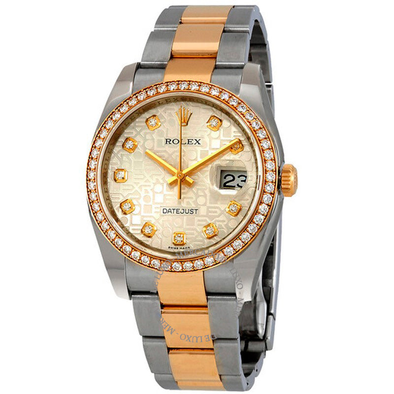 Relógio Oyster Perpetual Datejust 36 Mostrador prateado Aço inoxidável e pulseira de ouro amarelo 18K Automático 36 mm - Mercado de Luxo - O Maior E-Commerce de Bens, Produtos e Serviços de Luxo do Brasil.