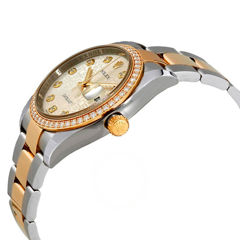 Relógio Oyster Perpetual Datejust 36 Mostrador prateado Aço inoxidável e pulseira de ouro amarelo 18K Automático 36 mm - Mercado de Luxo - O Maior E-Commerce de Bens, Produtos e Serviços de Luxo do Brasil.