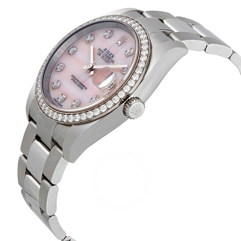 Relógio Datejust Rosa Madrepérola Diamante 36 mm - Mercado de Luxo - O Maior E-Commerce de Bens, Produtos e Serviços de Luxo do Brasil.