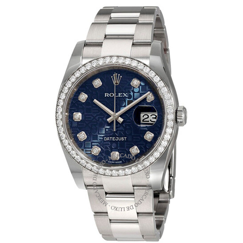 Relógio Oyster Perpetual Datejust 36 Mostrador Azul Pulseira de Aço Inoxidável Automático 36 mm - Mercado de Luxo - O Maior E-Commerce de Bens, Produtos e Serviços de Luxo do Brasil.