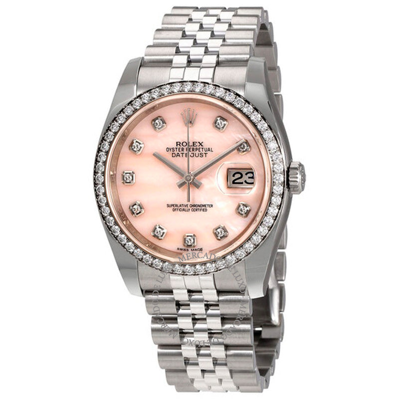 Relógio Datejust 36 Jubilee Automático com Mostrador de Diamante e Madrepérola Rosa 36 mm - Mercado de Luxo - O Maior E-Commerce de Bens, Produtos e Serviços de Luxo do Brasil.