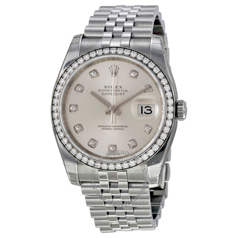Relógio Oyster Perpetual Datejust 36 Mostrador prateado Aço inoxidável Pulseira Jubilee Automático 36 mm - Mercado de Luxo - O Maior E-Commerce de Bens, Produtos e Serviços de Luxo do Brasil.