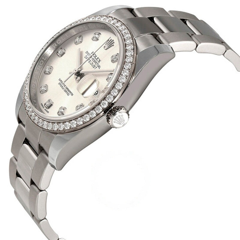 Relógio Oyster Perpetual Datejust 36 Mostrador Prateado Pulseira de Aço Inoxidável Automático 36 mm - Mercado de Luxo - O Maior E-Commerce de Bens, Produtos e Serviços de Luxo do Brasil.