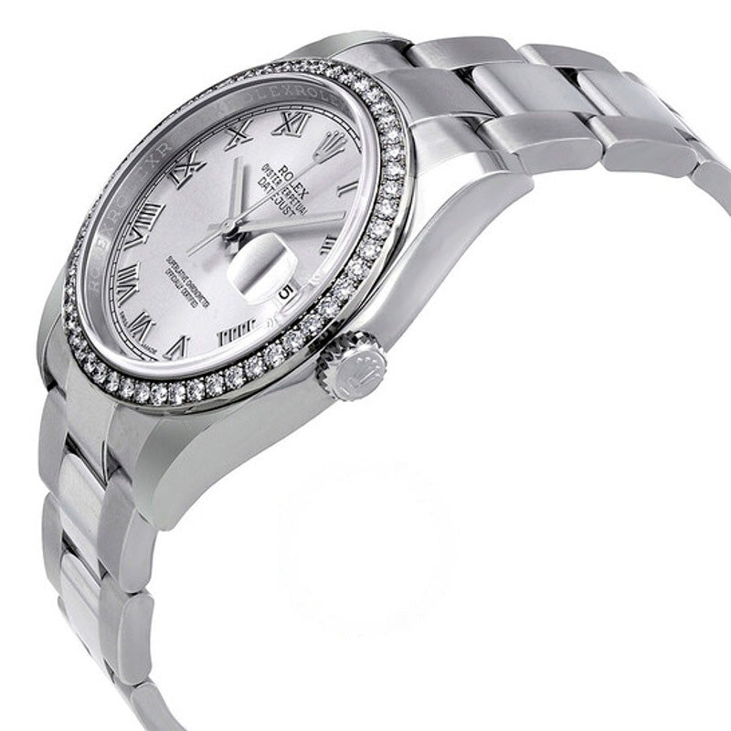 Relógio Oyster Perpetual Datejust 36 Mostrador Prateado Pulseira de Aço Inoxidável Automático 36 mm - Mercado de Luxo - O Maior E-Commerce de Bens, Produtos e Serviços de Luxo do Brasil.