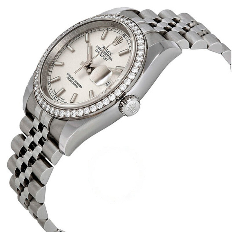 Relógio Oyster Perpetual Datejust 36 Mostrador prateado Aço inoxidável Pulseira Jubilee Automático  - Mercado de Luxo - O Maior E-Commerce de Bens, Produtos e Serviços de Luxo do Brasil.