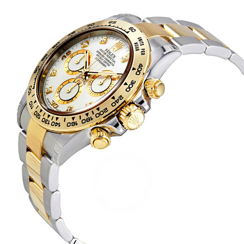 Relógio Oyster Perpetual Cosmograph Daytona Mostrador Branco Diamante 40 mm - Mercado de Luxo - O Maior E-Commerce de Bens, Produtos e Serviços de Luxo do Brasil.