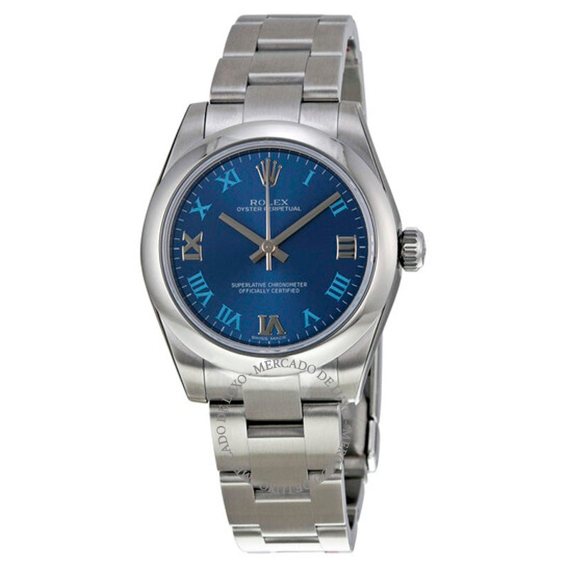 Relógio Oyster Perpetual 31 mm Azzuro Mostrador Azul Pulseira de Aço Inoxidável Automático 31 mm - Mercado de Luxo - O Maior E-Commerce de Bens, Produtos e Serviços de Luxo do Brasil.