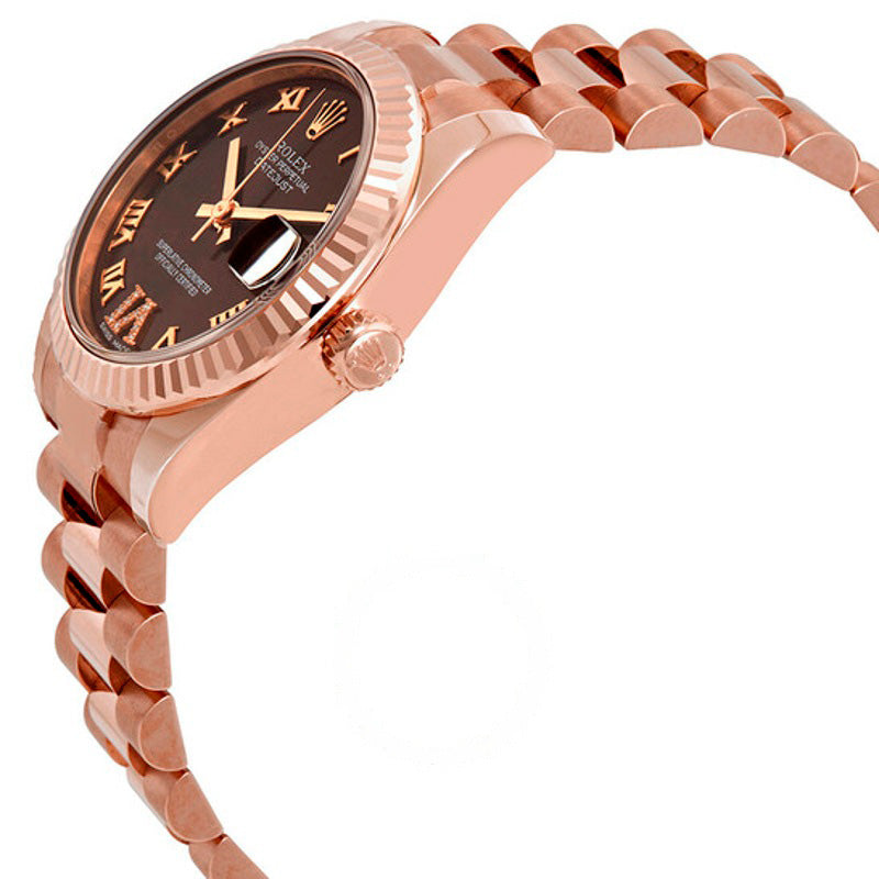 Relógio Datejust Chocolate Dial Automático em Ouro Everose 18k President 31 mm - Mercado de Luxo - O Maior E-Commerce de Bens, Produtos e Serviços de Luxo do Brasil.