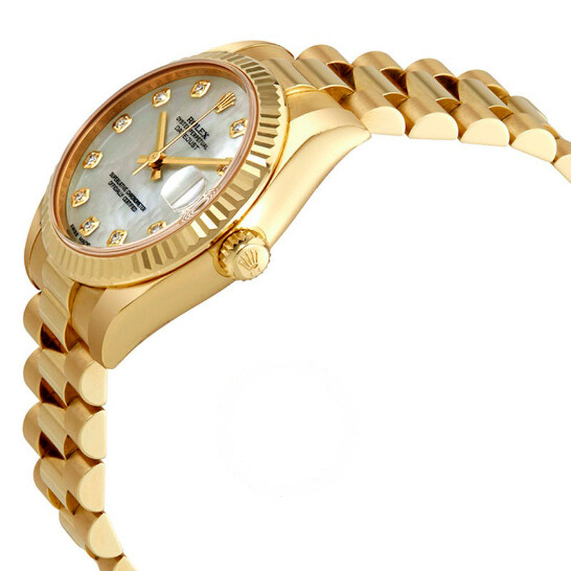 Relógio Lady-Datejust 31 Mostrador Madrepérola Ouro Amarelo 18K Presidente Automático 31 mm - Mercado de Luxo - O Maior E-Commerce de Bens, Produtos e Serviços de Luxo do Brasil.