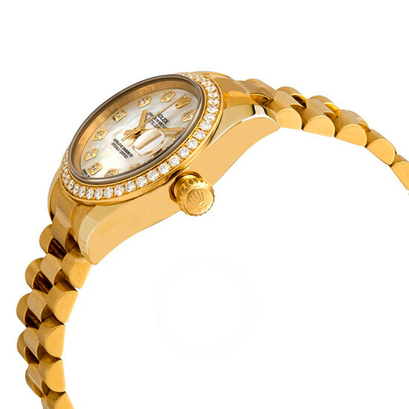 Relógio Lady-Datejust 26 Mostrador Madrepérola Ouro Amarelo 18K Presidente Automático 26 mm - Mercado de Luxo - O Maior E-Commerce de Bens, Produtos e Serviços de Luxo do Brasil.