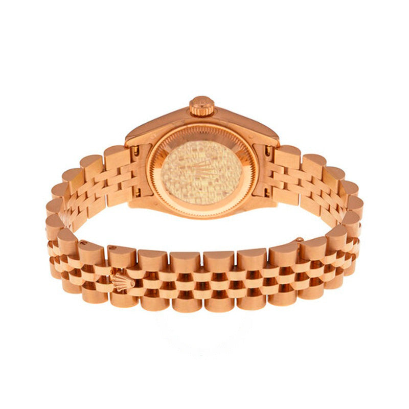 Relógio automático Lady Datejust 26 com mostrador champanhe e pulseira Jubilee em ouro rosa 18K  - Mercado de Luxo - O Maior E-Commerce de Bens, Produtos e Serviços de Luxo do Brasil.