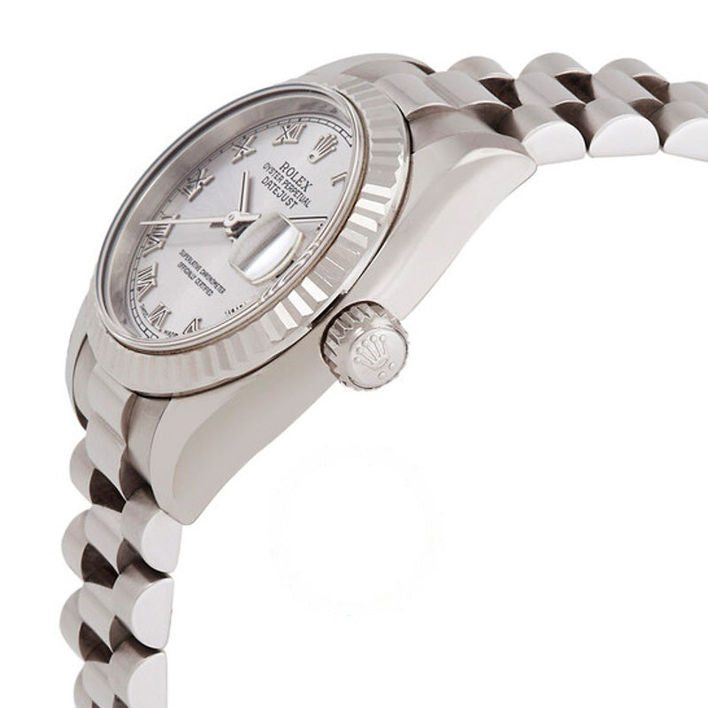 Relógio Lady-Datejust 26 Mostrador prateado Ouro branco 18K Presidente Automático  - Mercado de Luxo - O Maior E-Commerce de Bens, Produtos e Serviços de Luxo do Brasil.