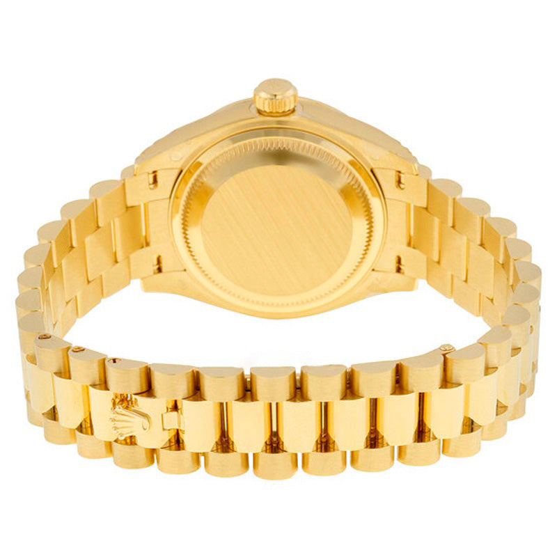 Relógio Lady-Datejust 28 Mostrador Azul-Flor-de-Centáurea Ouro Amarelo 18K Presidente Automático 28 mm - Mercado de Luxo - O Maior E-Commerce de Bens, Produtos e Serviços de Luxo do Brasil.