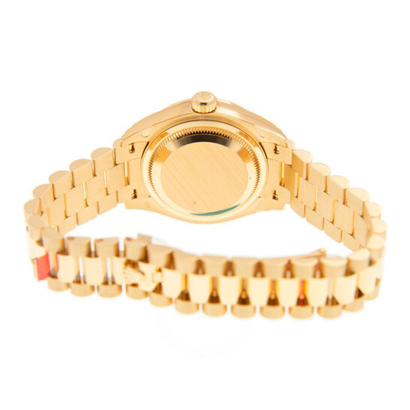 Relógio Lady-Datejust Champagne com mostrador de diamantes automático ouro amarelo 18 quilates President  - Mercado de Luxo - O Maior E-Commerce de Bens, Produtos e Serviços de Luxo do Brasil.