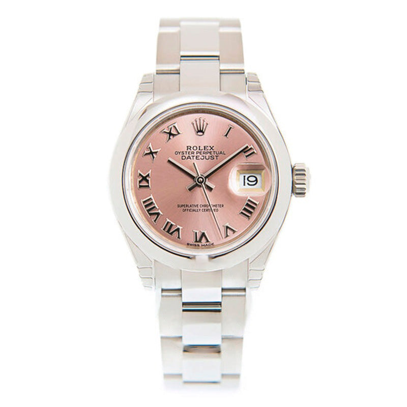 Relógio Oyster Automático Lady-Datejust com Mostrador Rosa 28 mm - Mercado de Luxo - O Maior E-Commerce de Bens, Produtos e Serviços de Luxo do Brasil.