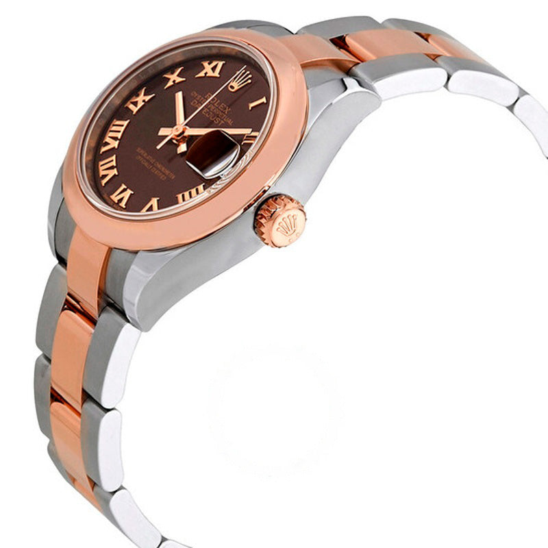 Relógio Datejust Chocolate Dial Automático Oyster em Ouro Everose 18K 28 mm - Mercado de Luxo - O Maior E-Commerce de Bens, Produtos e Serviços de Luxo do Brasil.