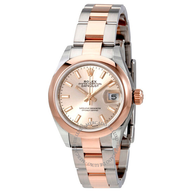 Relógio Lady Datejust Sundust Dial Aço e Ouro Everose 18K 28 mm - Mercado de Luxo - O Maior E-Commerce de Bens, Produtos e Serviços de Luxo do Brasil.