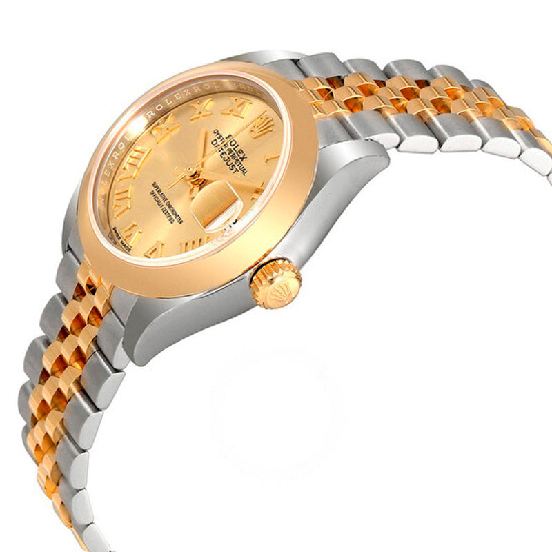 Relógio Lady Datejust 28 com mostrador champanhe e automático em dois tons Jubilee 28 mm - Mercado de Luxo - O Maior E-Commerce de Bens, Produtos e Serviços de Luxo do Brasil.