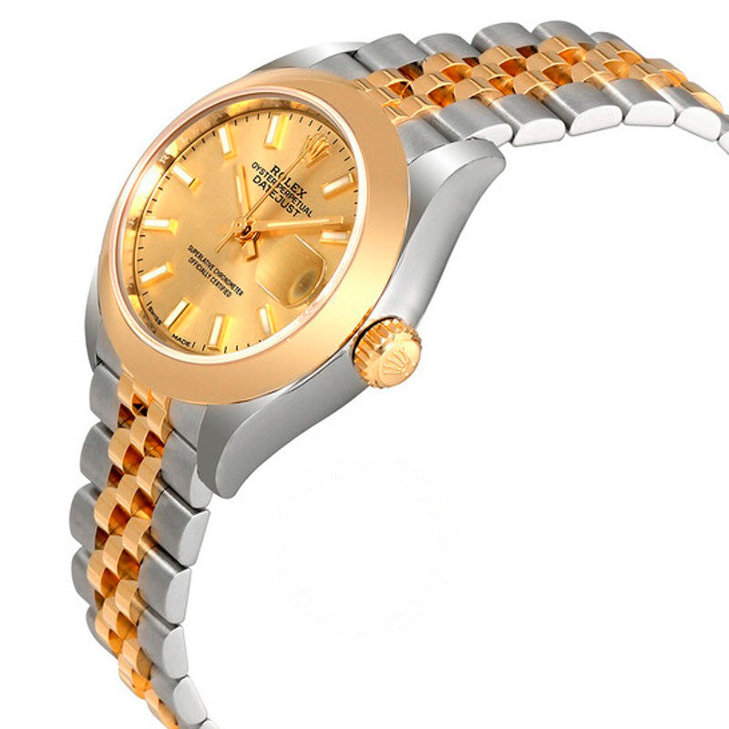 Relógio Lady Datejust 28 Jubilee em aço e ouro amarelo 18k com mostrador champanhe 28 mm - Mercado de Luxo - O Maior E-Commerce de Bens, Produtos e Serviços de Luxo do Brasil.