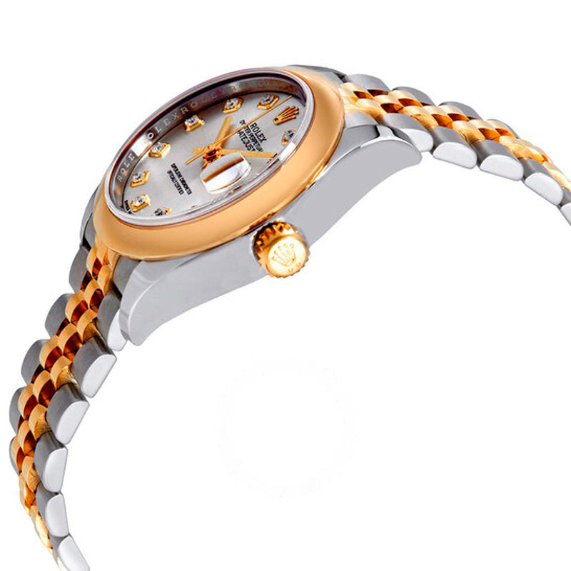 Relógio Lady Datejust 28 Jubilee em aço com mostrador prateado e ouro amarelo 18K 28 mm - Mercado de Luxo - O Maior E-Commerce de Bens, Produtos e Serviços de Luxo do Brasil.
