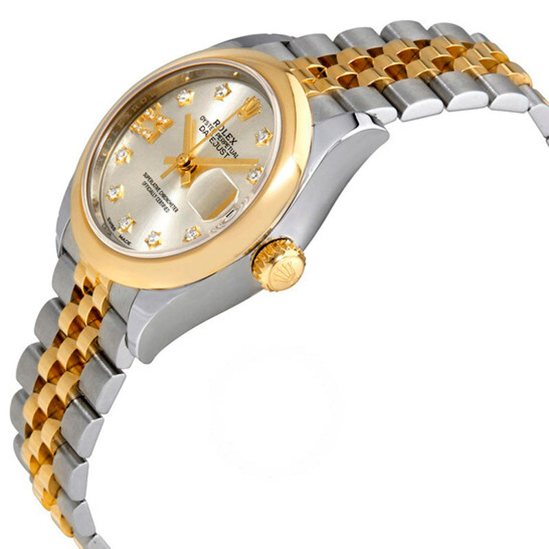 Relógio Lady Datejust Mostrador Prateado Algarismos Romanos Diamante 28 mm - Mercado de Luxo - O Maior E-Commerce de Bens, Produtos e Serviços de Luxo do Brasil.