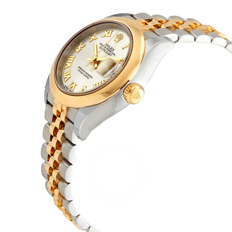 Relógio Lady Datejust 28 com mostrador prateado em aço e ouro amarelo 18K 28 mm - Mercado de Luxo - O Maior E-Commerce de Bens, Produtos e Serviços de Luxo do Brasil.