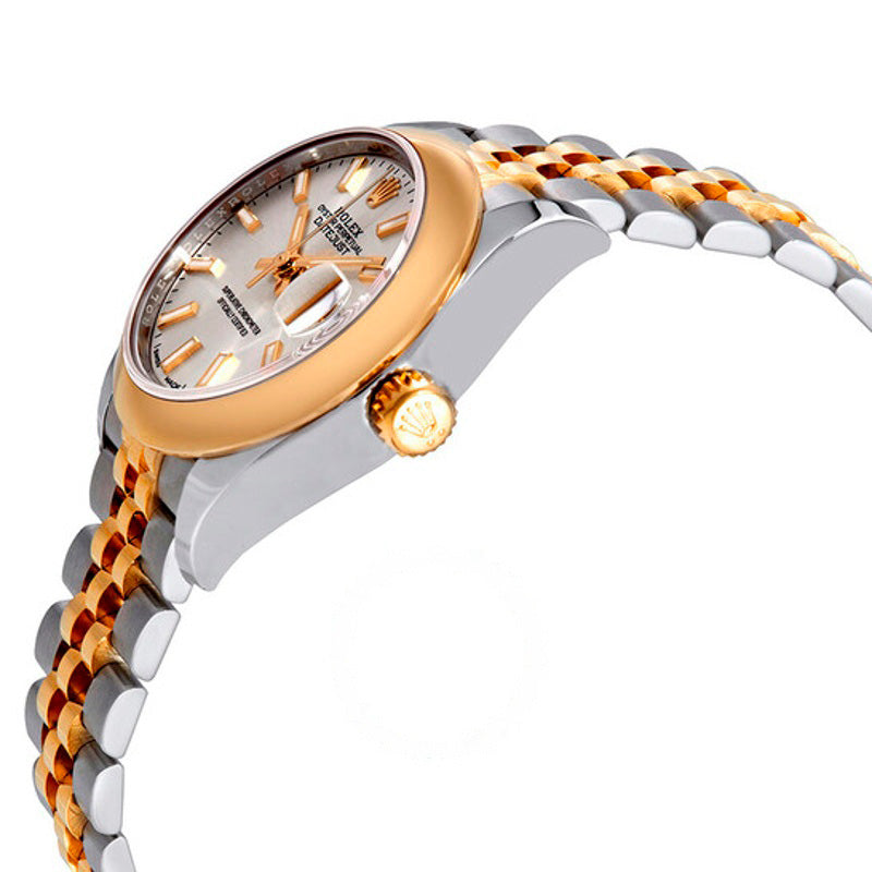 Relógio Lady Datejust 28 Jubilee em aço com mostrador prateado e ouro amarelo 18K 28 mm - Mercado de Luxo - O Maior E-Commerce de Bens, Produtos e Serviços de Luxo do Brasil.