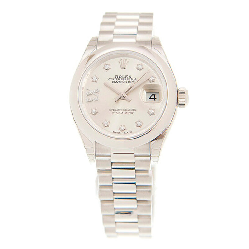 Relógio Lady-Datejust 28 Mostrador Prateado Platina Presidente Automático 28 mm - Mercado de Luxo - O Maior E-Commerce de Bens, Produtos e Serviços de Luxo do Brasil.