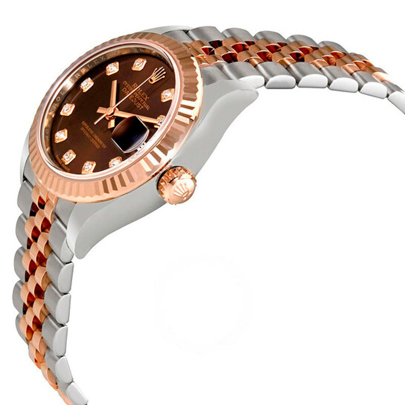 Relógio Lady Datejust Chocolate Diamond Dial Automático 28 mm - Mercado de Luxo - O Maior E-Commerce de Bens, Produtos e Serviços de Luxo do Brasil.